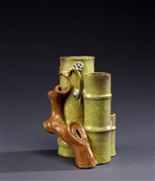 竹狀筆筒藏品圖，第1張